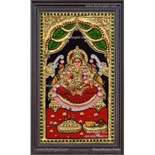 Gajalakshmi Tanjore Painting