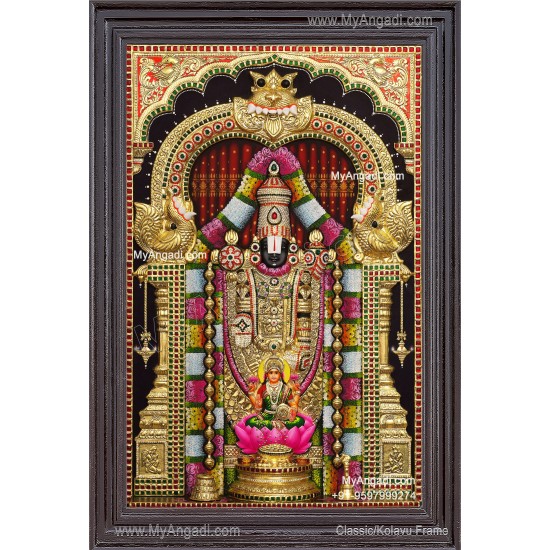 3d Balaji Lakshmi Tanjore Painting