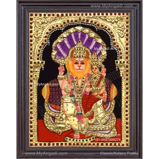 Narasimar Tanjore Painting, Lakshmi Narasimhar Tanjore Painting