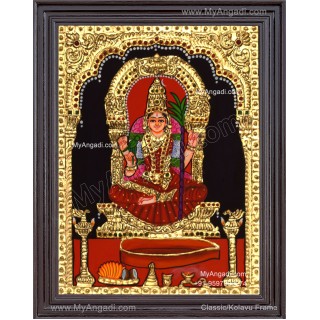 Kamatchi Amman Tanjore Painting