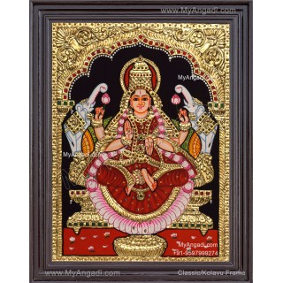 Gajalakshmi Tanjore Painting