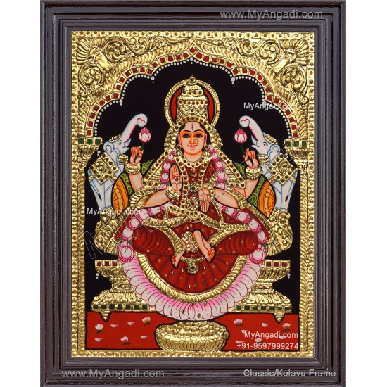 Gajalakshmi Tanjore Painting