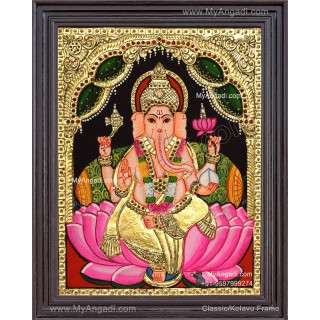 Ganesha Tanjore Painting