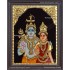 Shiva and Parvathi Devi Tanjore Paintings