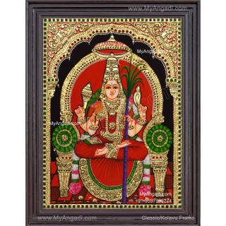 Kamatchi Amman Tanjore Painting