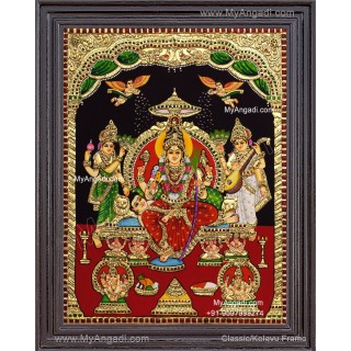 Raja Rajeshwari Tanjore Painting