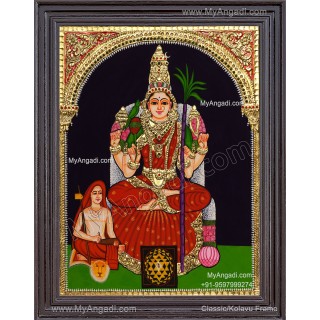 Kamatchi Amman Tanjore Painting