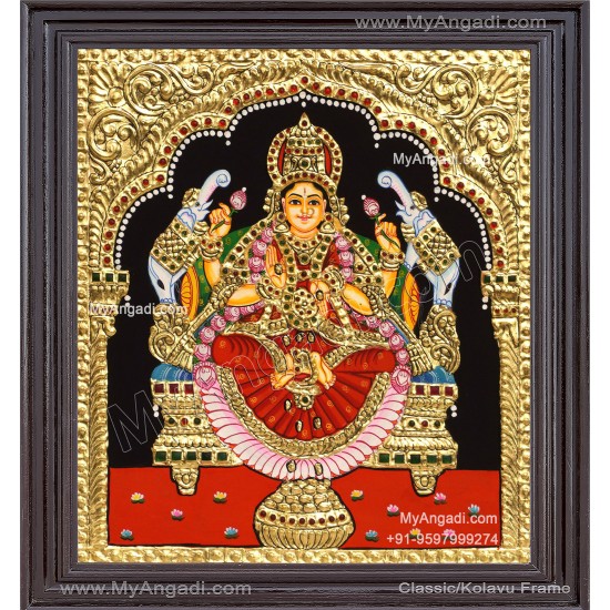 Gajalakshmi Tanjore Painting