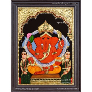 2D Sidhi Ganesha Tanjore Paintings