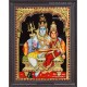 3D Shivan Parvathi Tanjore Painting