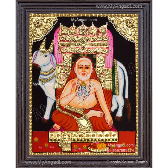 Ragavendra Tanjore Painting, Saint Tanjore Painting