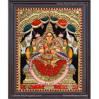 Gajalakshmi Tanjore Painting