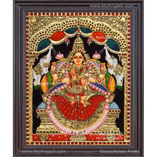 Gajalakshmi Tanjore Painting