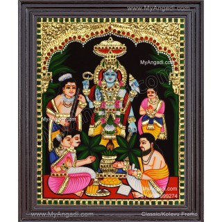 Sathyanarayana Swami Tanjore Painting