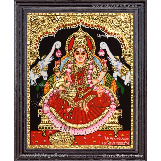 Gajalakshmi Tanjore Painting