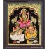 Ganesha Lakshmi Saraswathi Tanjore Painting