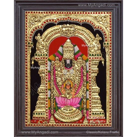 Venkateshwara  Swamy Tanjore Painting