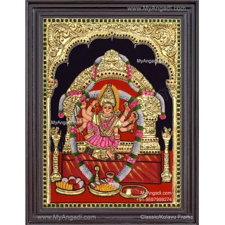 Kariya Kali Amman Tanjore Painting