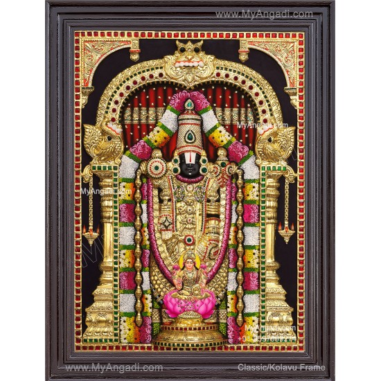 3d Balaji Lakshmi Tanjore Painting