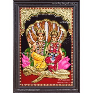 Vishnu Lakshmi 3D Tanjore Paintings