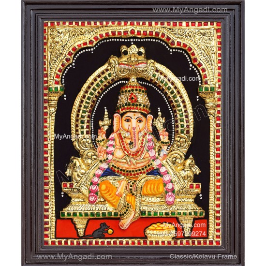 3D Ganesha Tanjore Painting