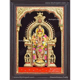 Thiruchendhur Murugan 3D Tanjore Painting