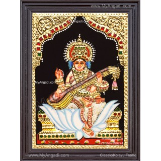 Saraswathi Tanjore Painting