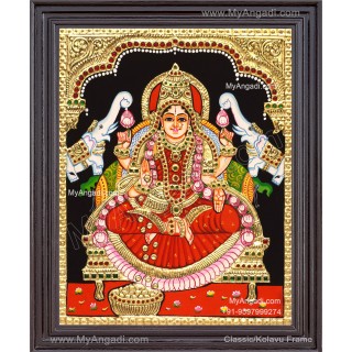 Gajalakshmi Tanjore Painting