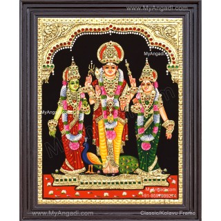 Murugar valli deivanai Tanjore Painting