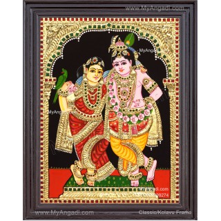 Radha Krishna Tanjore Painting