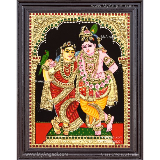 Radha Krishna Tanjore Painting