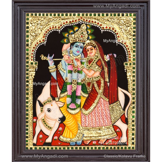 Radha Krishna Tanjore Painting