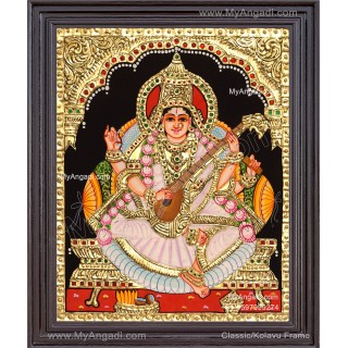 Saraswati Tanjore Painting