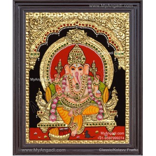 Ganapathi Tanjore Painting 