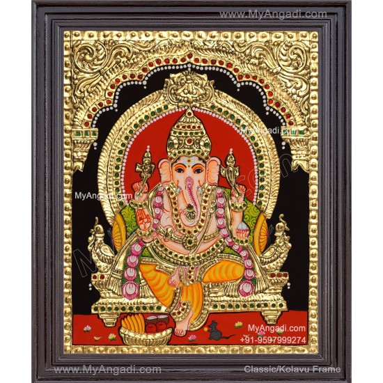 Ganapathi Tanjore Painting 