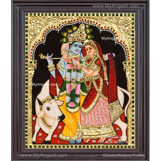 Radha Krishna Tanjore Painting