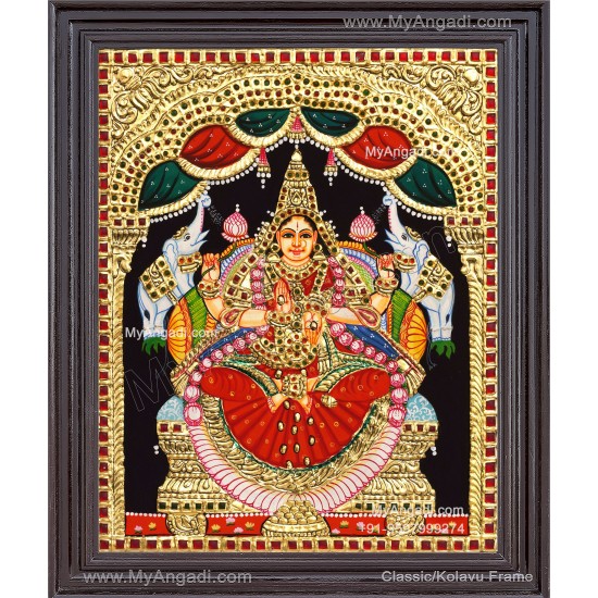 Gajalakshmi Tanjore Painting