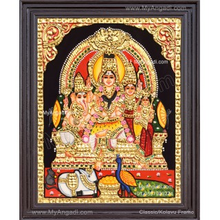 Shivan Family Tanjore Painting