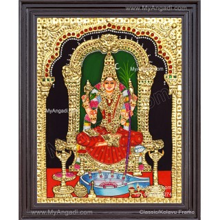 Kamatchi Amman Tanjore Painting