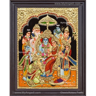 Ramar Pattabhisekam Tanjore Painting