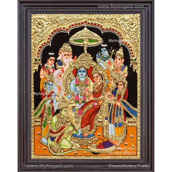 Ramar Pattabhisekam Tanjore Painting