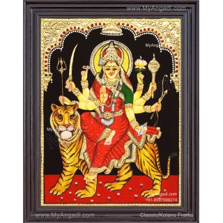 Durga Devi Tanjore Painting