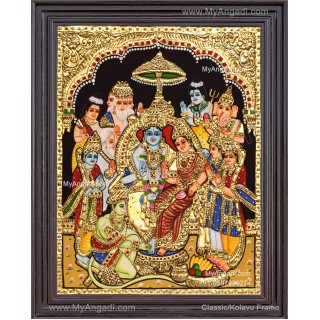 Ramar Pattabhisekam Tanjore Painting