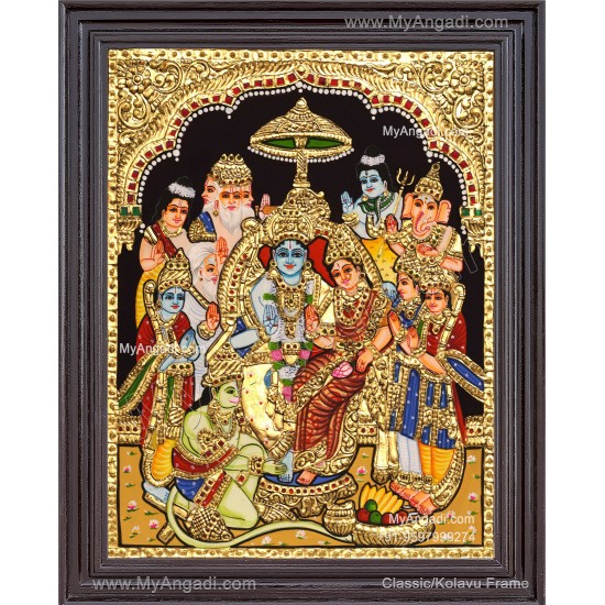 Ramar Pattabhisekam Tanjore Painting