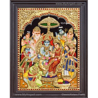 Ramar Pattabhisekam Tanjore Painting