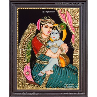 Yashoda Krishna Tanjore Painting