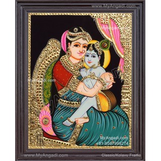 Yashoda Krishna Tanjore Painting
