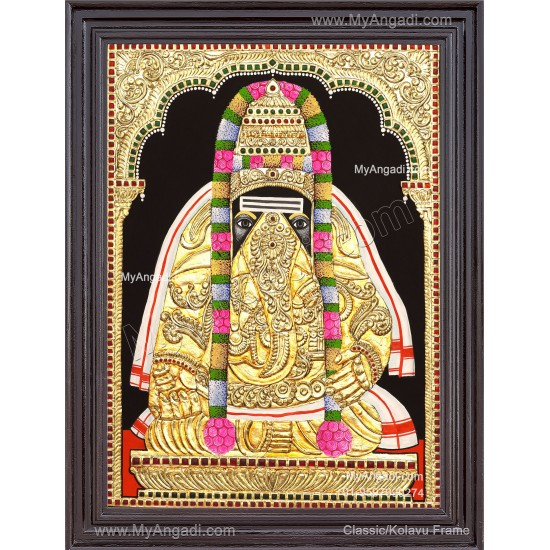 Pillaiyarpatti karpaga Vinayagar Tanjore Painting