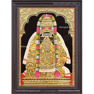 Pillaiyarpatti karpaga Vinayagar Tanjore Painting