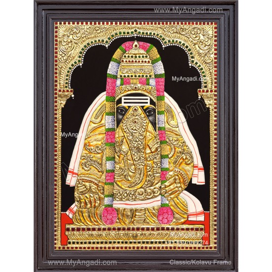 Pillaiyarpatti karpaga Vinayagar Tanjore Painting